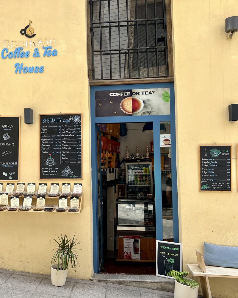 The street leading up toward the Alhambra