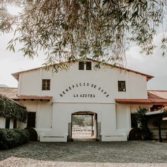 Beneficio de Café La Azotea, a historic coffee estate in Antigua, Guatemala