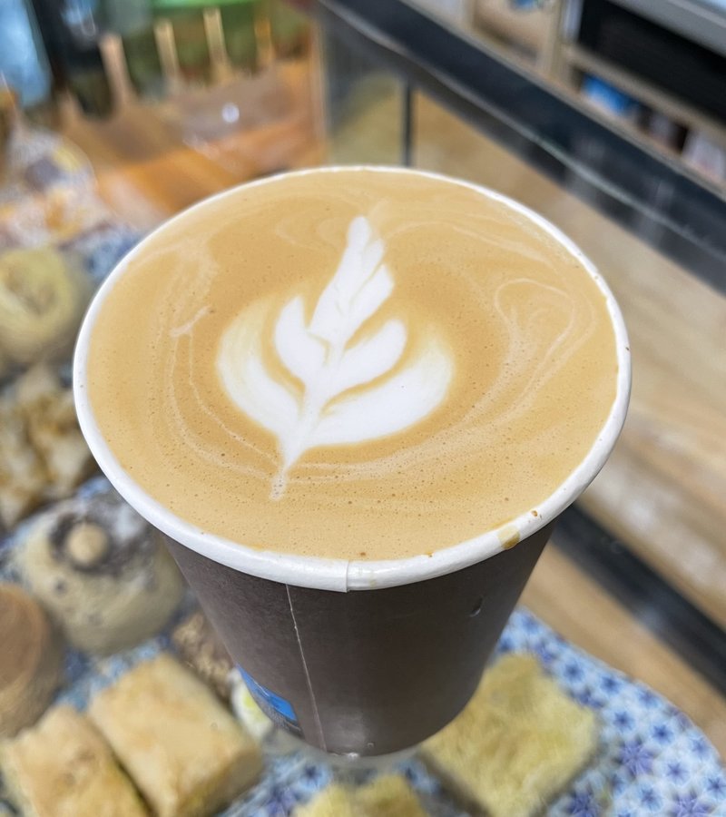 Cappuccino with latte art, made with single-origin Ethiopian coffee